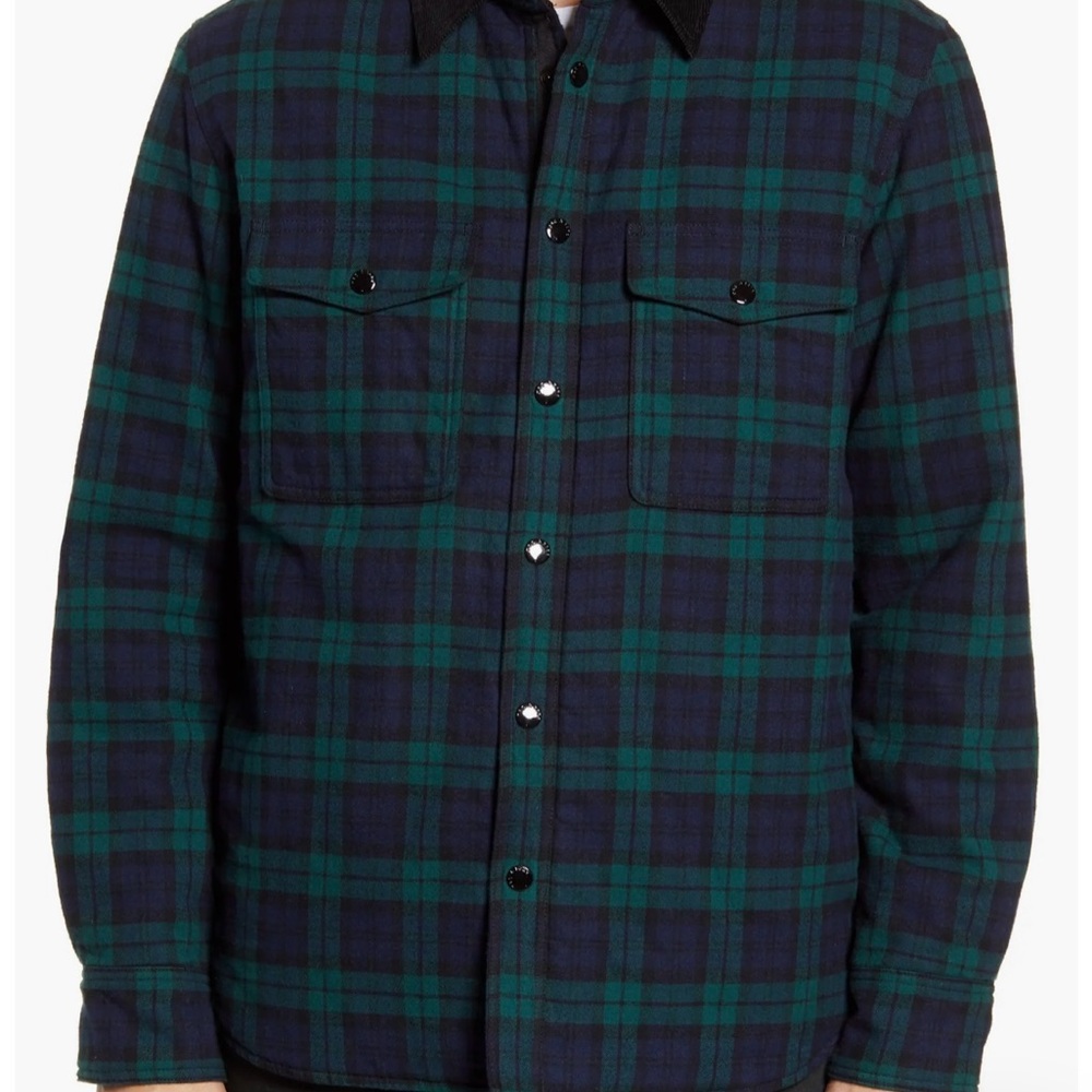 rag & bone Green and Blue Plaid Shirt Jacket - Picture 6 of 10
